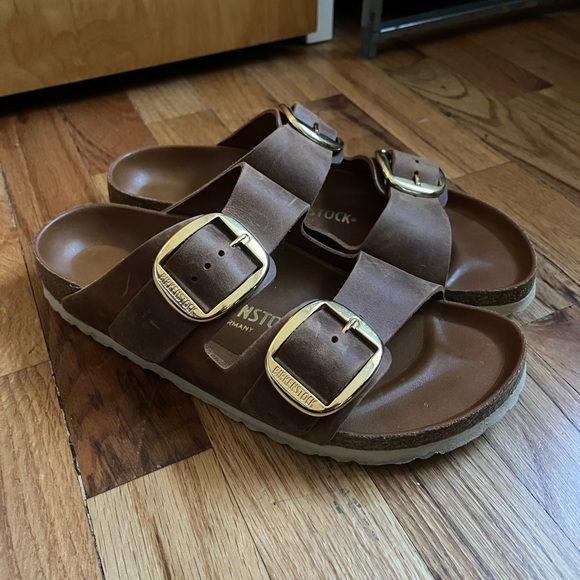 NEW Birkenstock Big Buckle Arizona | cognac - Picture 4 of 8